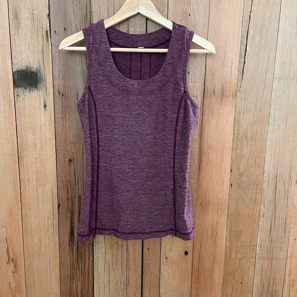 Lululemon tank with ruffled back